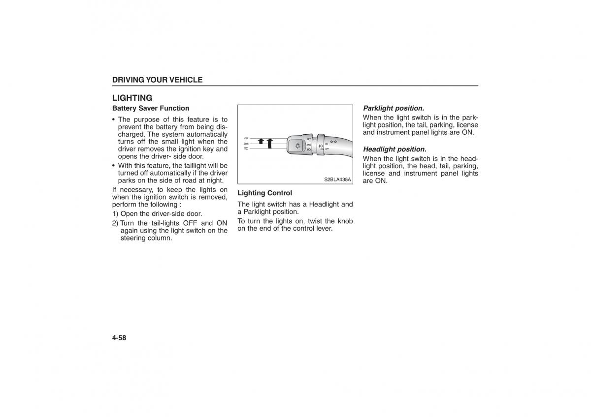 Kia Sorento I 1 owners manual / page 156