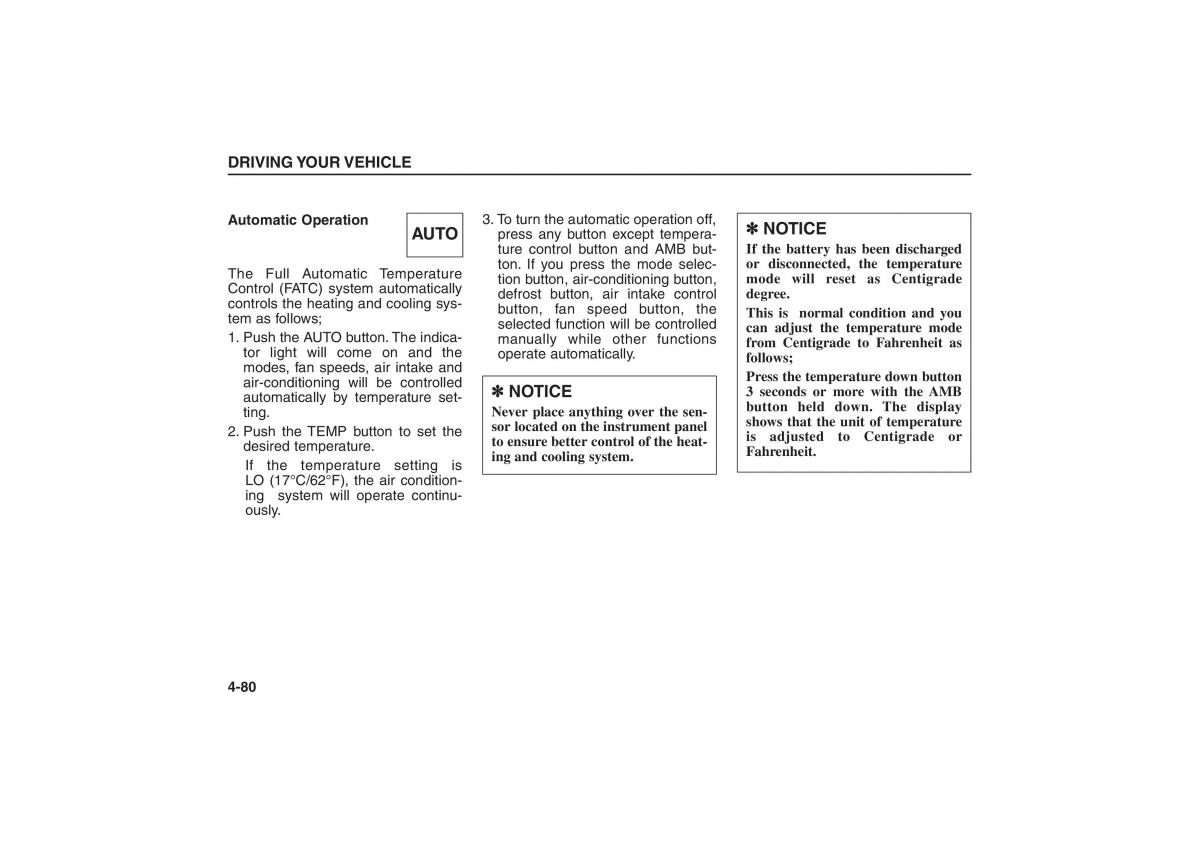 Kia Sorento I 1 owners manual / page 178