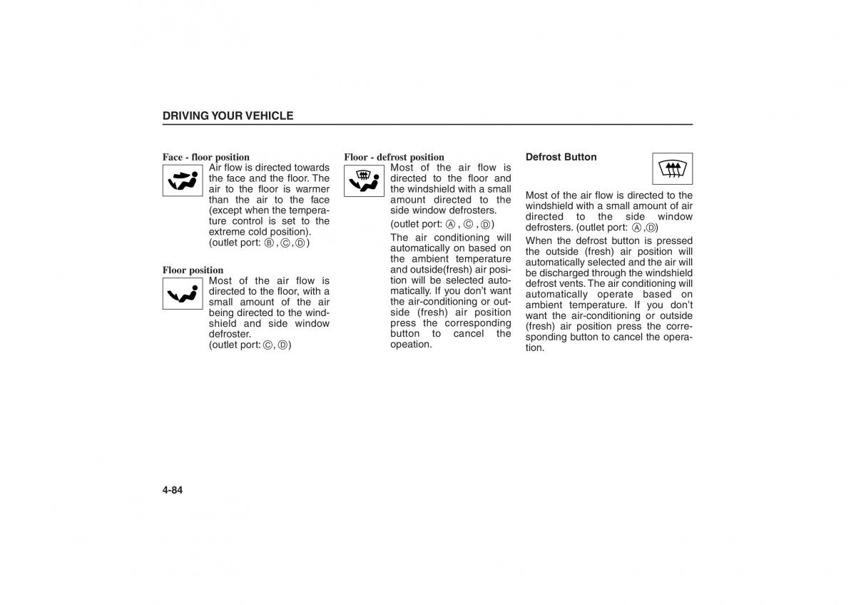 Kia Sorento I 1 owners manual / page 182