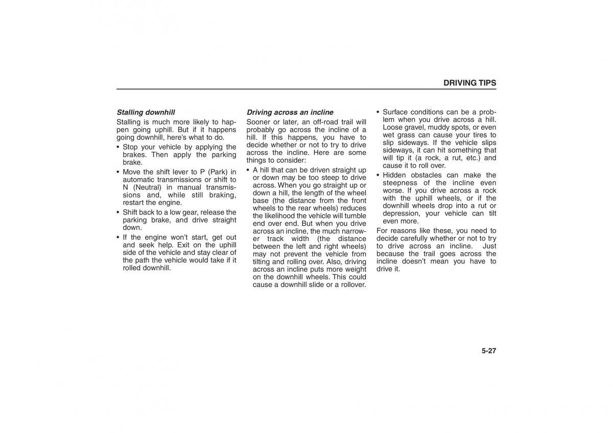 Kia Sorento I 1 owners manual / page 214