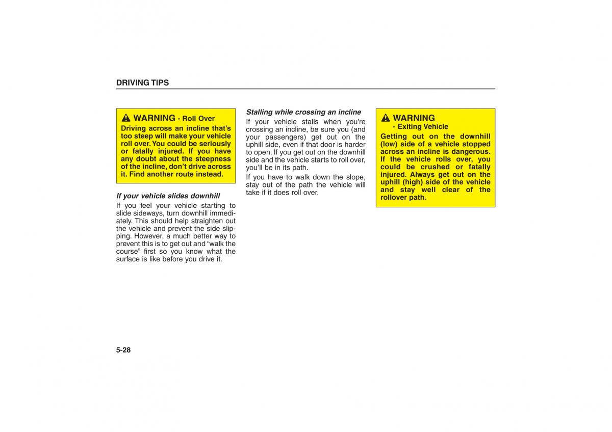 Kia Sorento I 1 owners manual / page 215