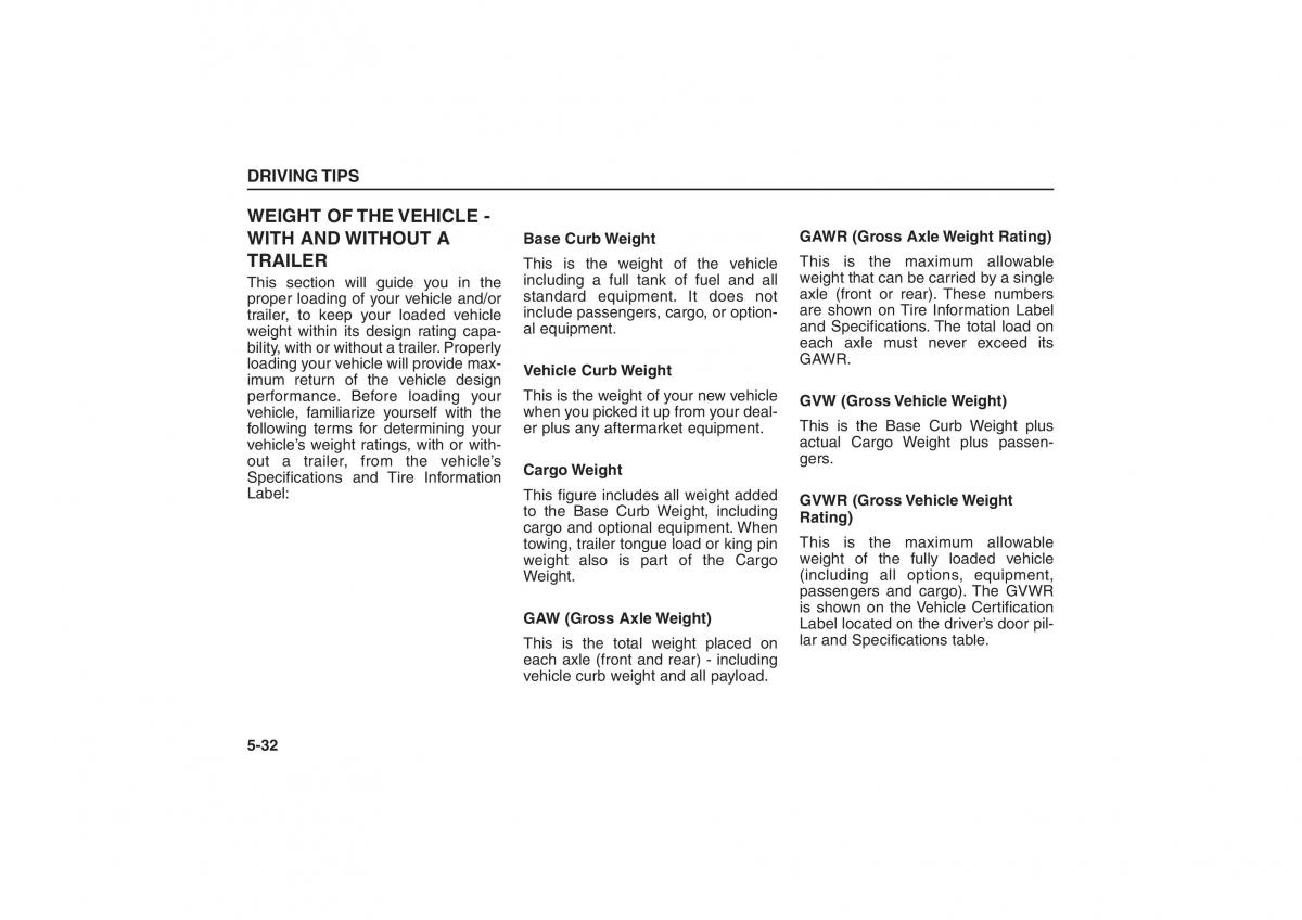 Kia Sorento I 1 owners manual / page 219