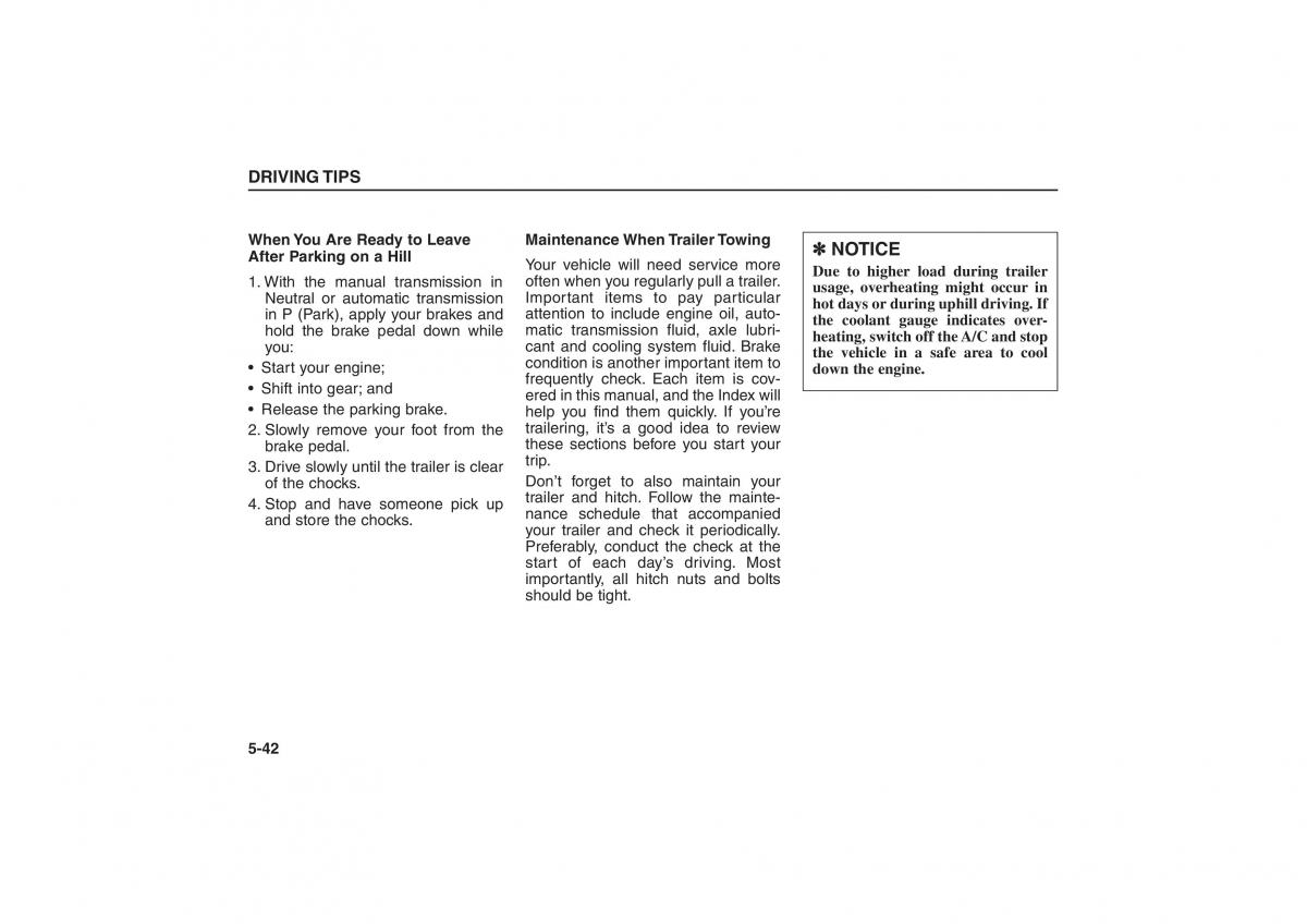 Kia Sorento I 1 owners manual / page 229