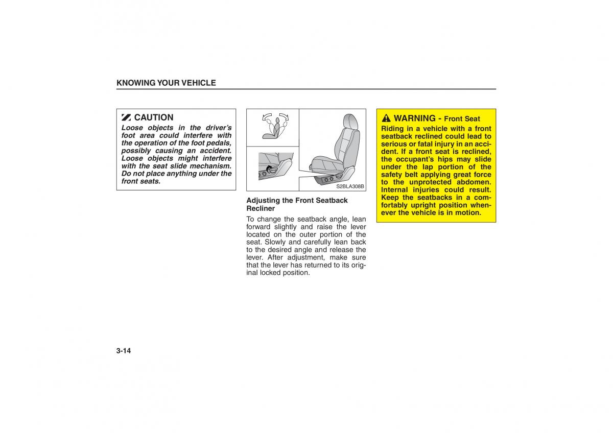 Kia Sorento I 1 owners manual / page 23