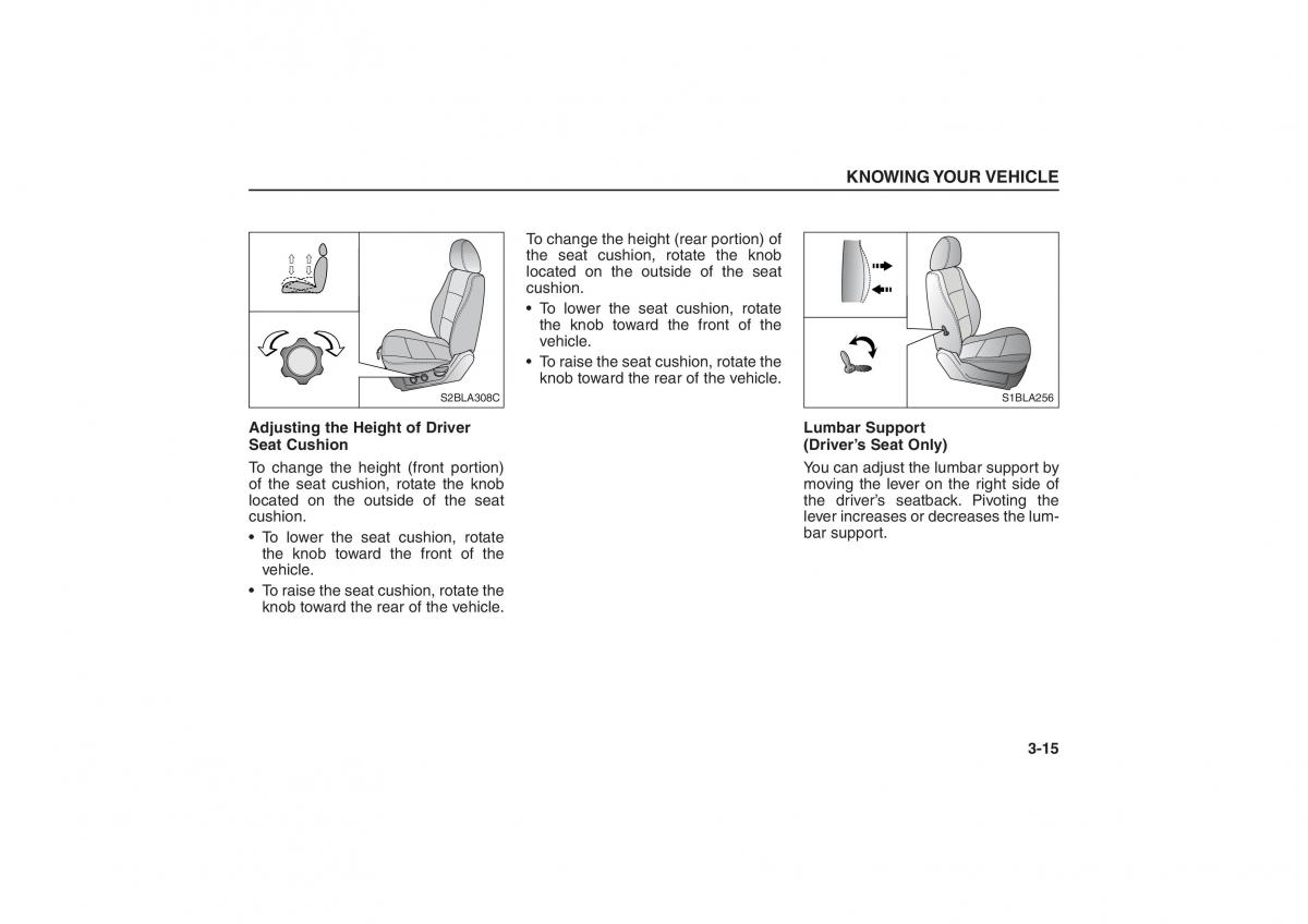 Kia Sorento I 1 owners manual / page 24