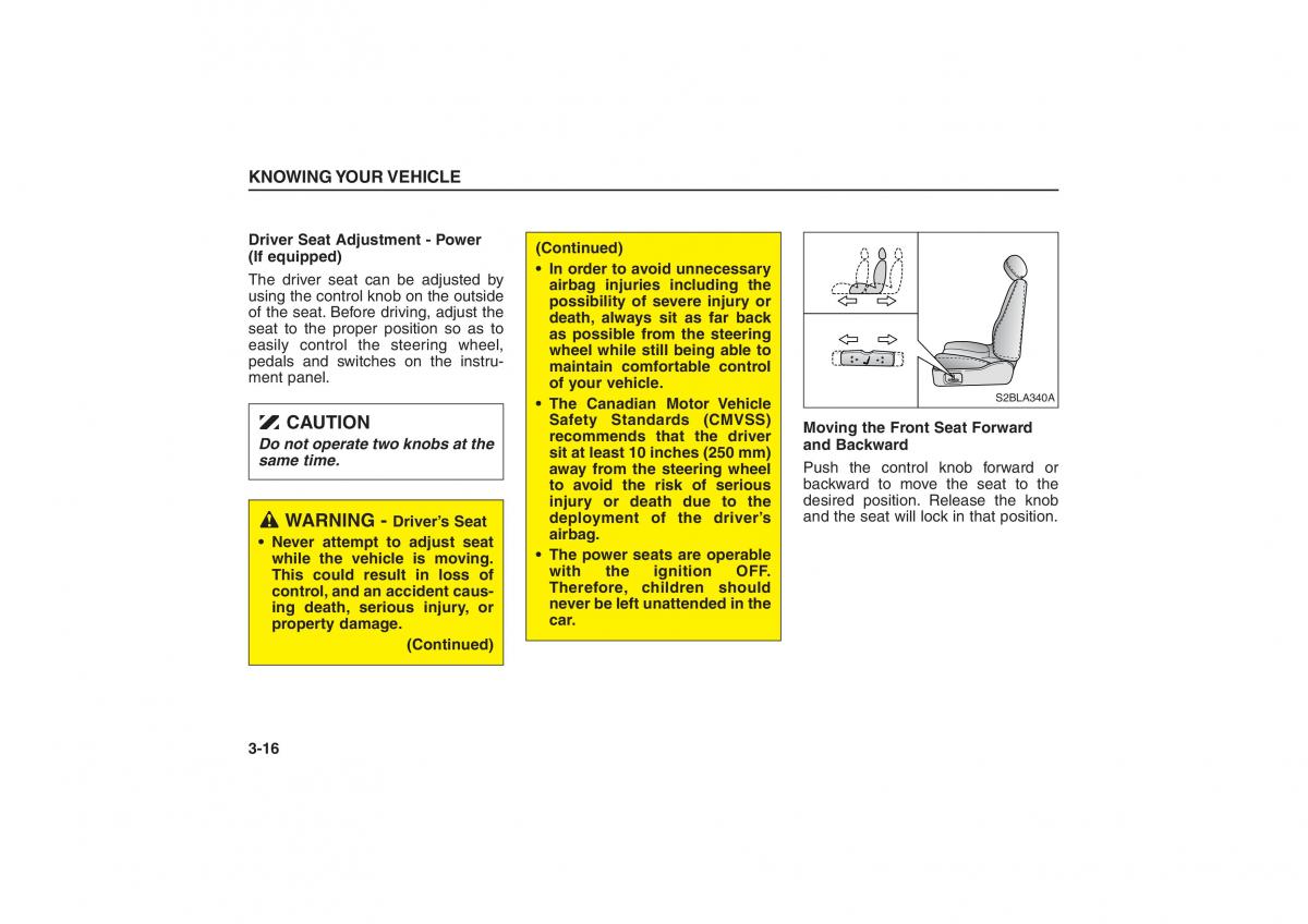 Kia Sorento I 1 owners manual / page 25