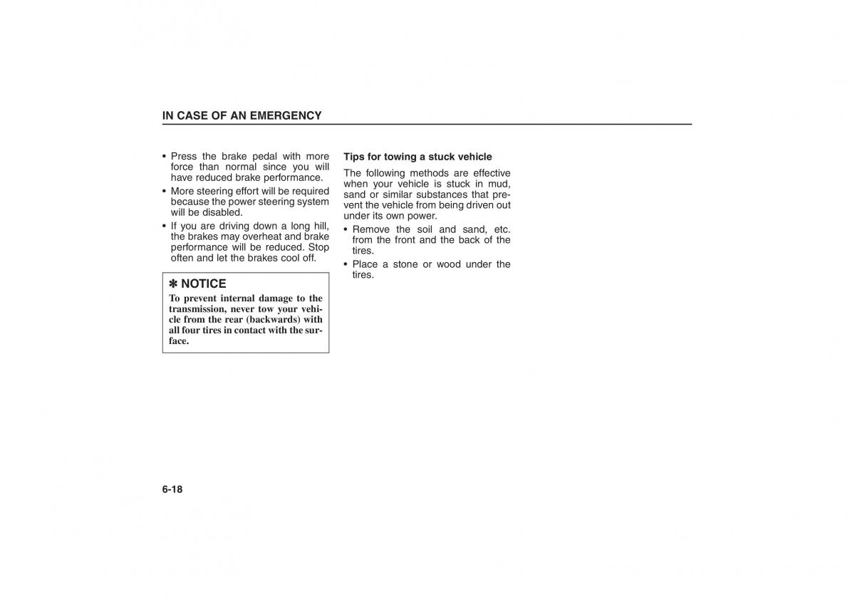 Kia Sorento I 1 owners manual / page 250