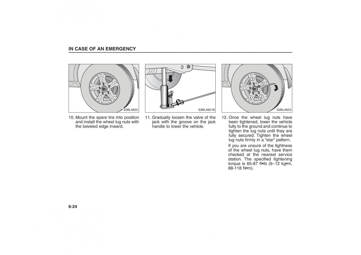 Kia Sorento I 1 owners manual / page 256