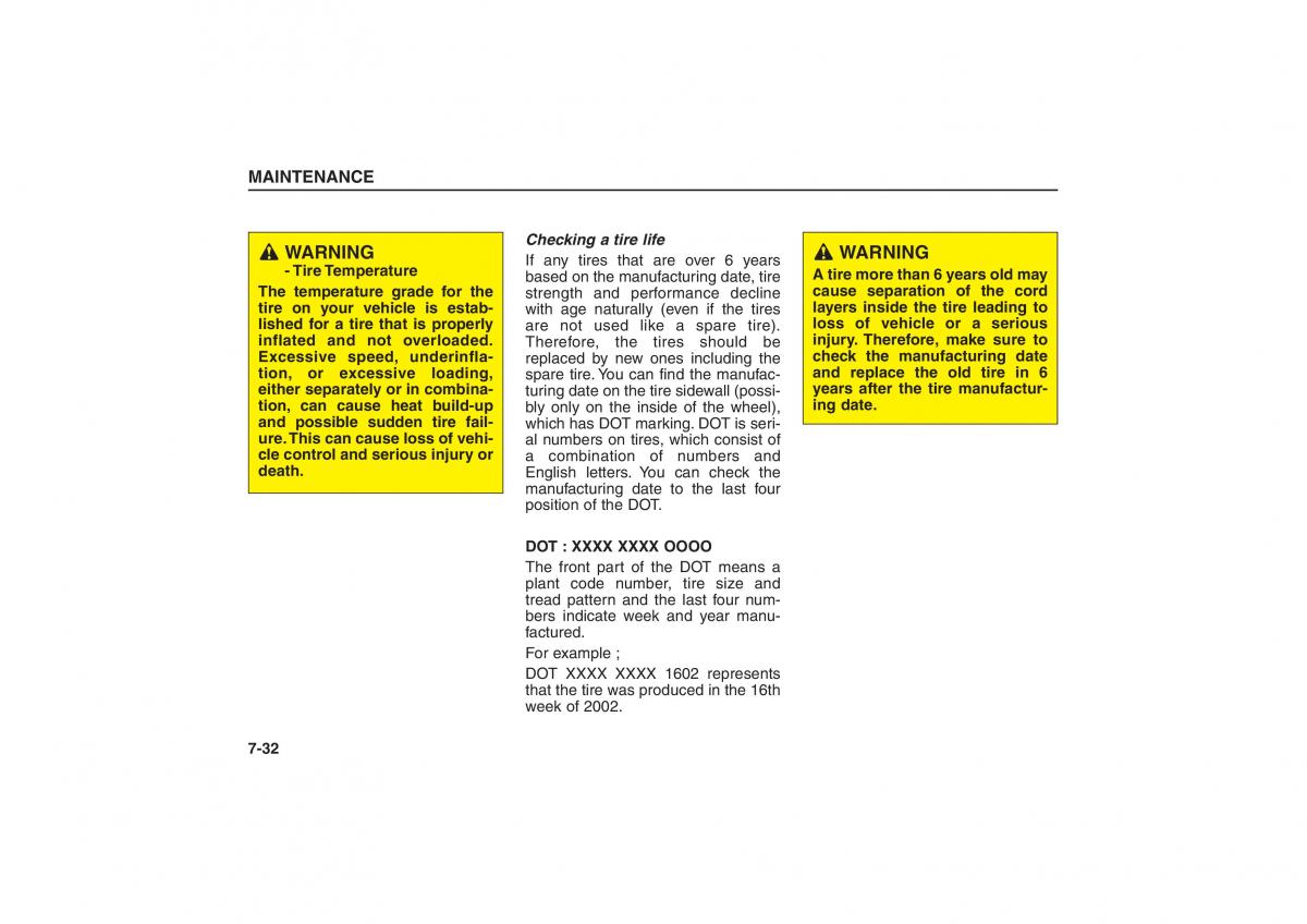 Kia Sorento I 1 owners manual / page 289