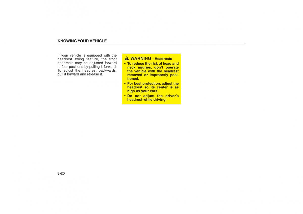 Kia Sorento I 1 owners manual / page 29