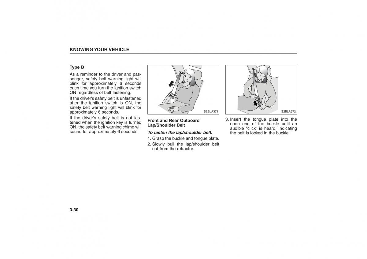 Kia Sorento I 1 owners manual / page 39