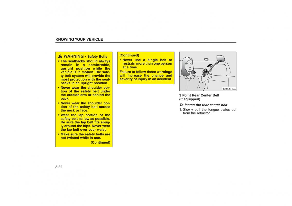 Kia Sorento I 1 owners manual / page 41