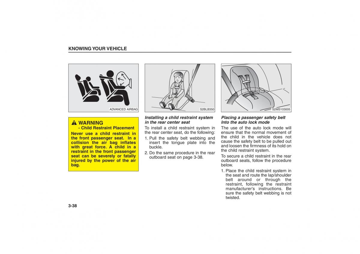 Kia Sorento I 1 owners manual / page 47