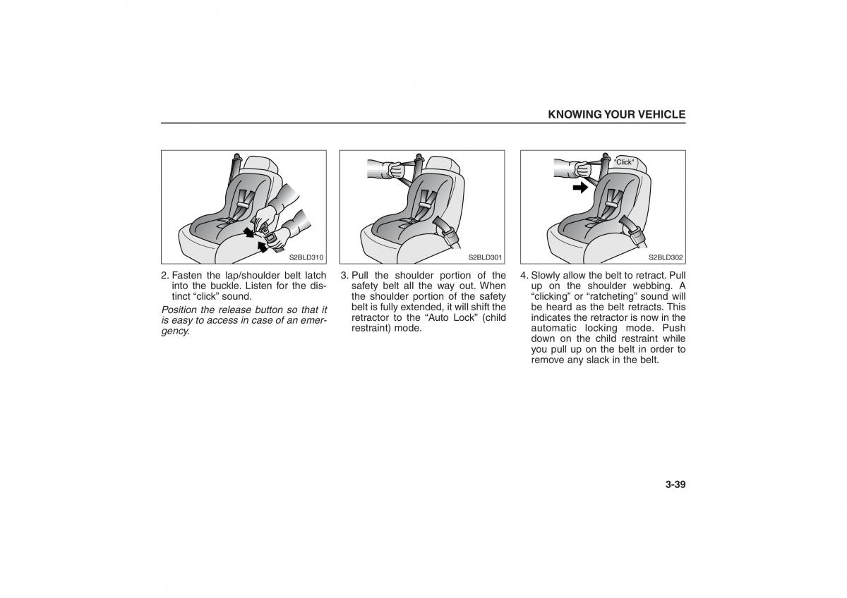 Kia Sorento I 1 owners manual / page 48