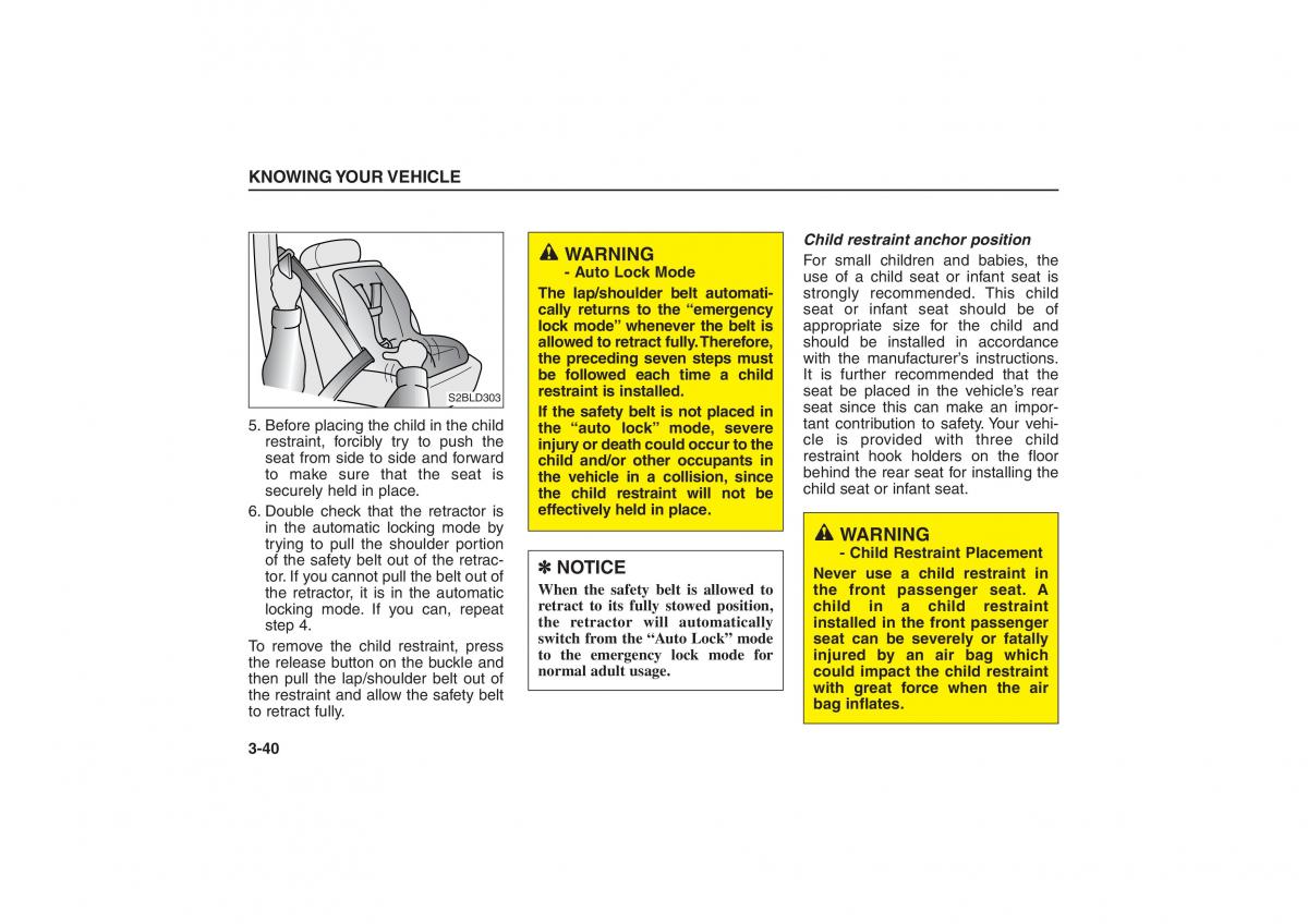 Kia Sorento I 1 owners manual / page 49