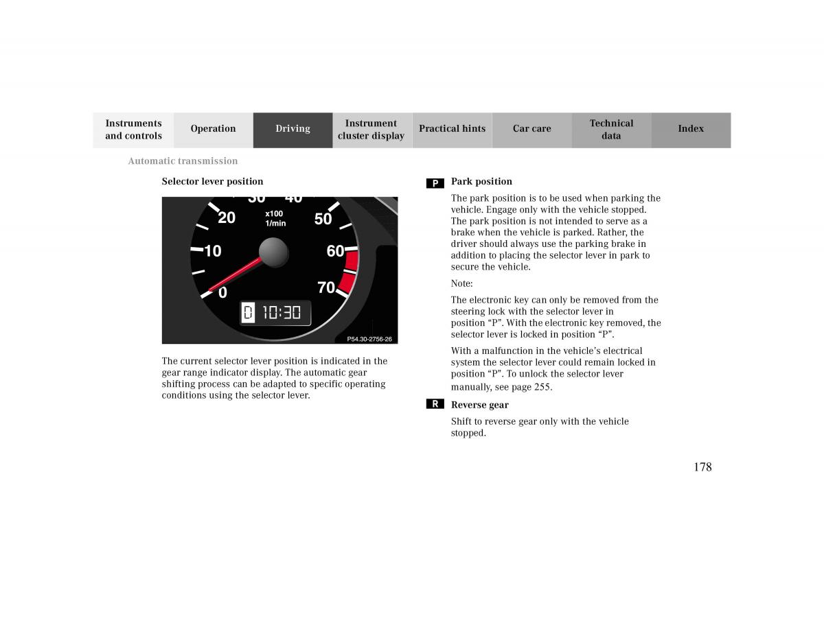 manual  Mercedes Benz CLK 430 W208 owners manual / page 178