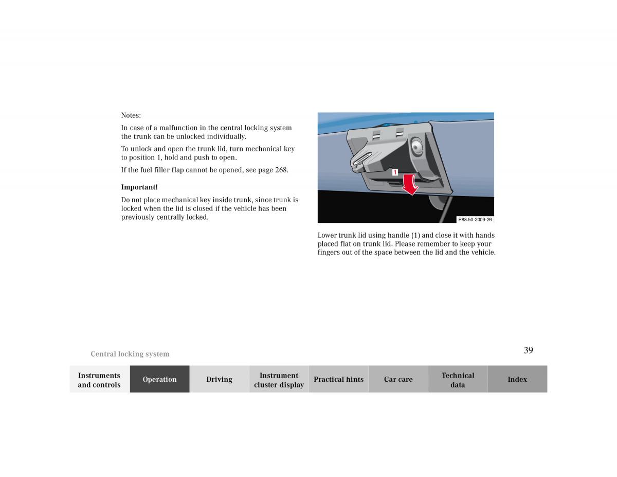 manual  Mercedes Benz CLK 430 W208 owners manual / page 39