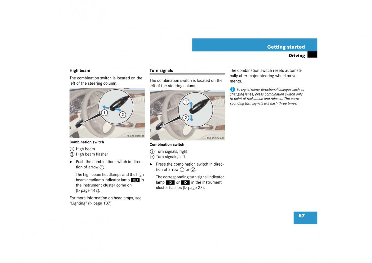 Mercedes Benz E Class W211 owners manual / page 58