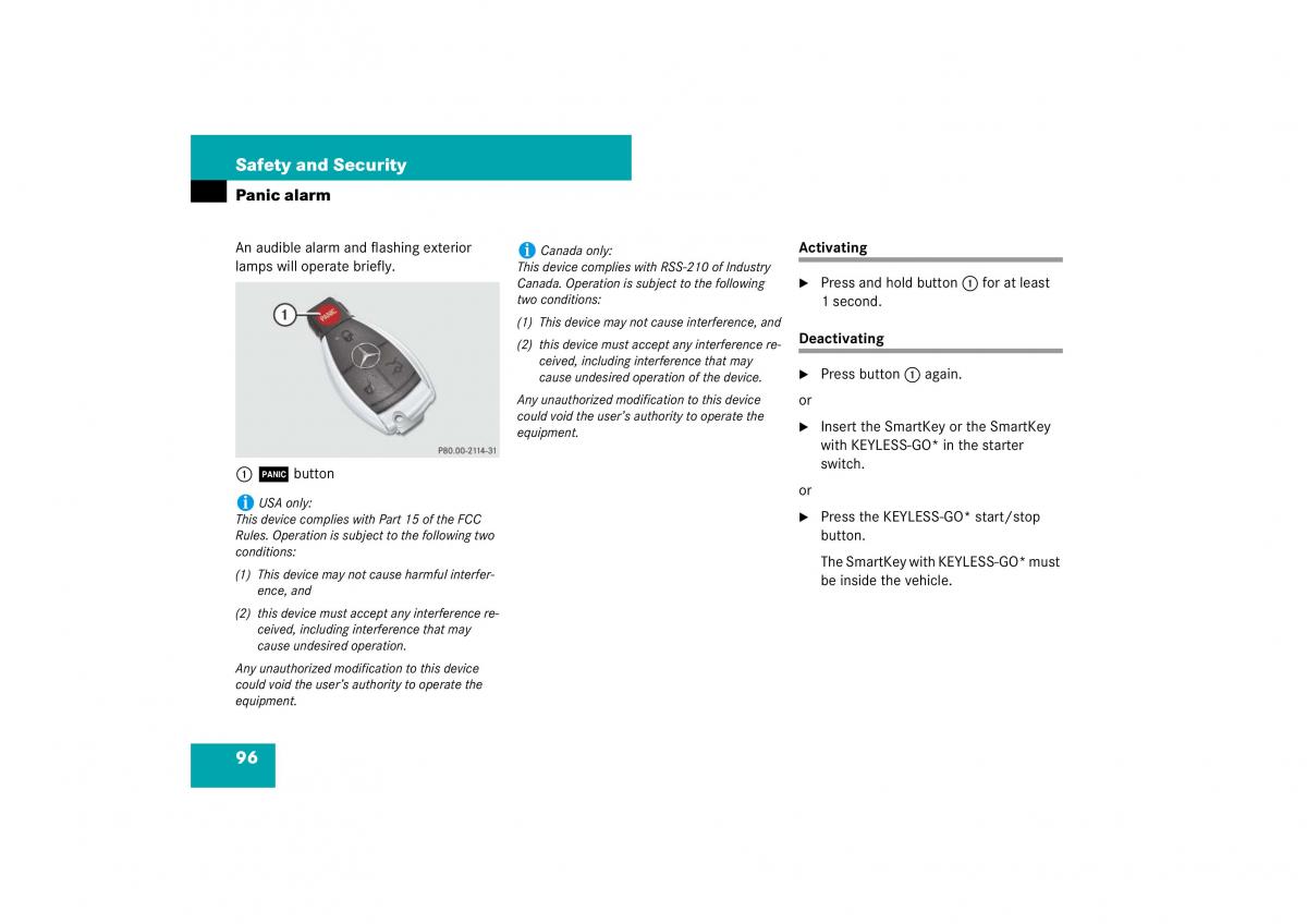 Mercedes Benz E Class W211 owners manual / page 97