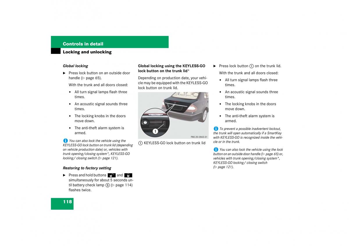 Mercedes Benz E Class W211 owners manual / page 119