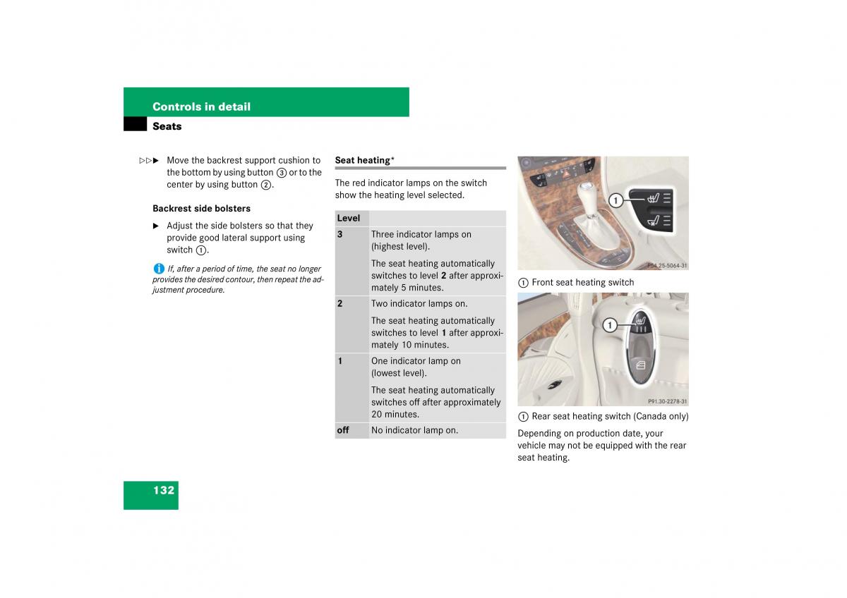 Mercedes Benz E Class W211 owners manual / page 133