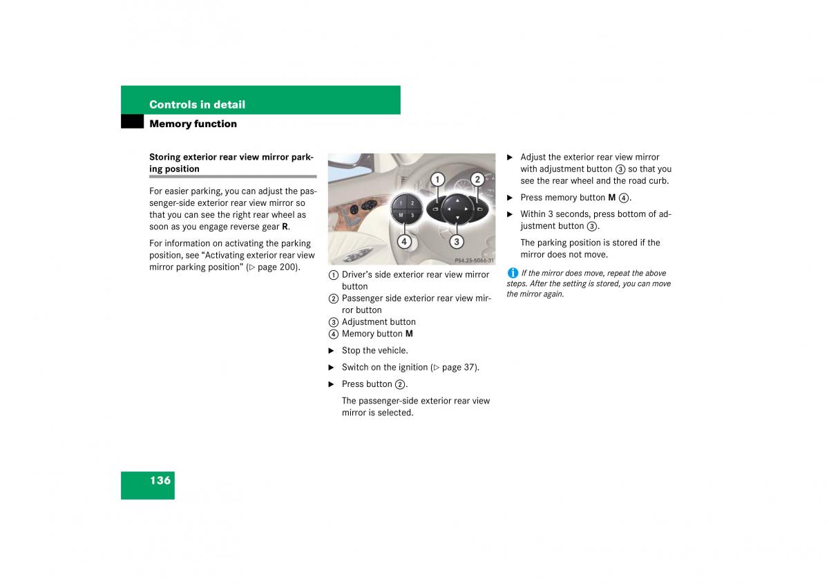 Mercedes Benz E Class W211 owners manual / page 137