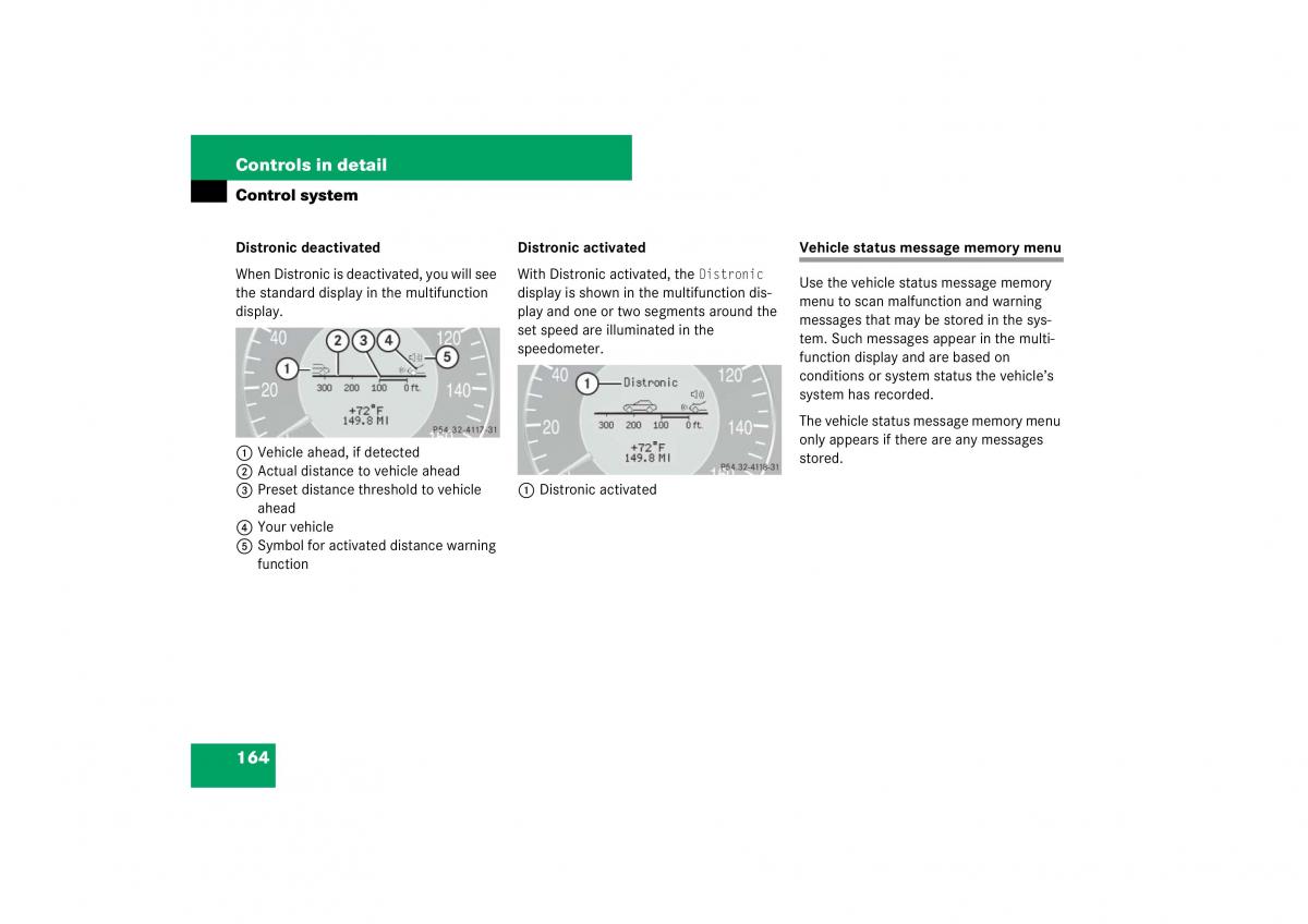 Mercedes Benz E Class W211 owners manual / page 165