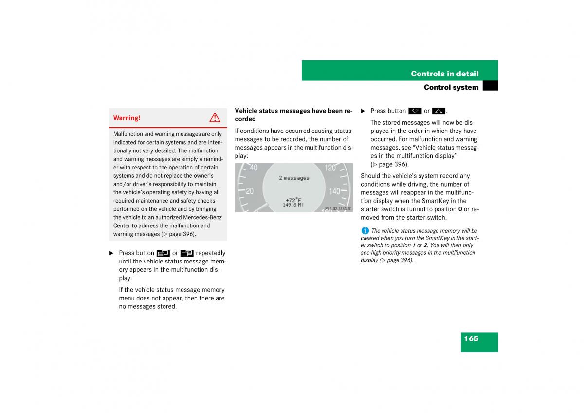 Mercedes Benz E Class W211 owners manual / page 166