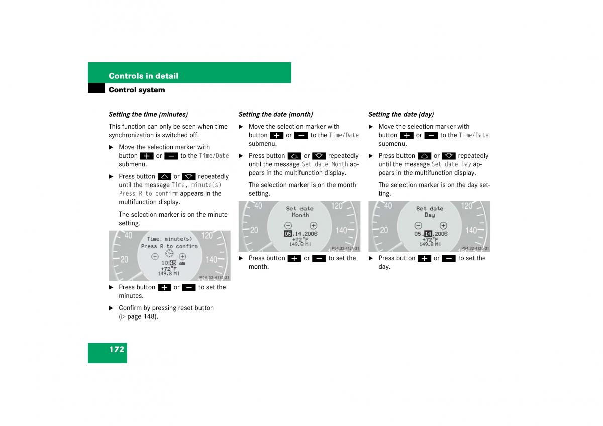 Mercedes Benz E Class W211 owners manual / page 173