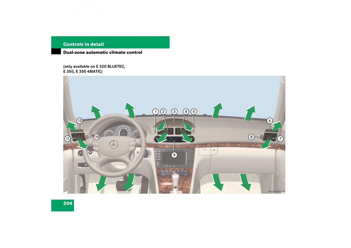 Mercedes Benz E Class W211 owners manual / page 205