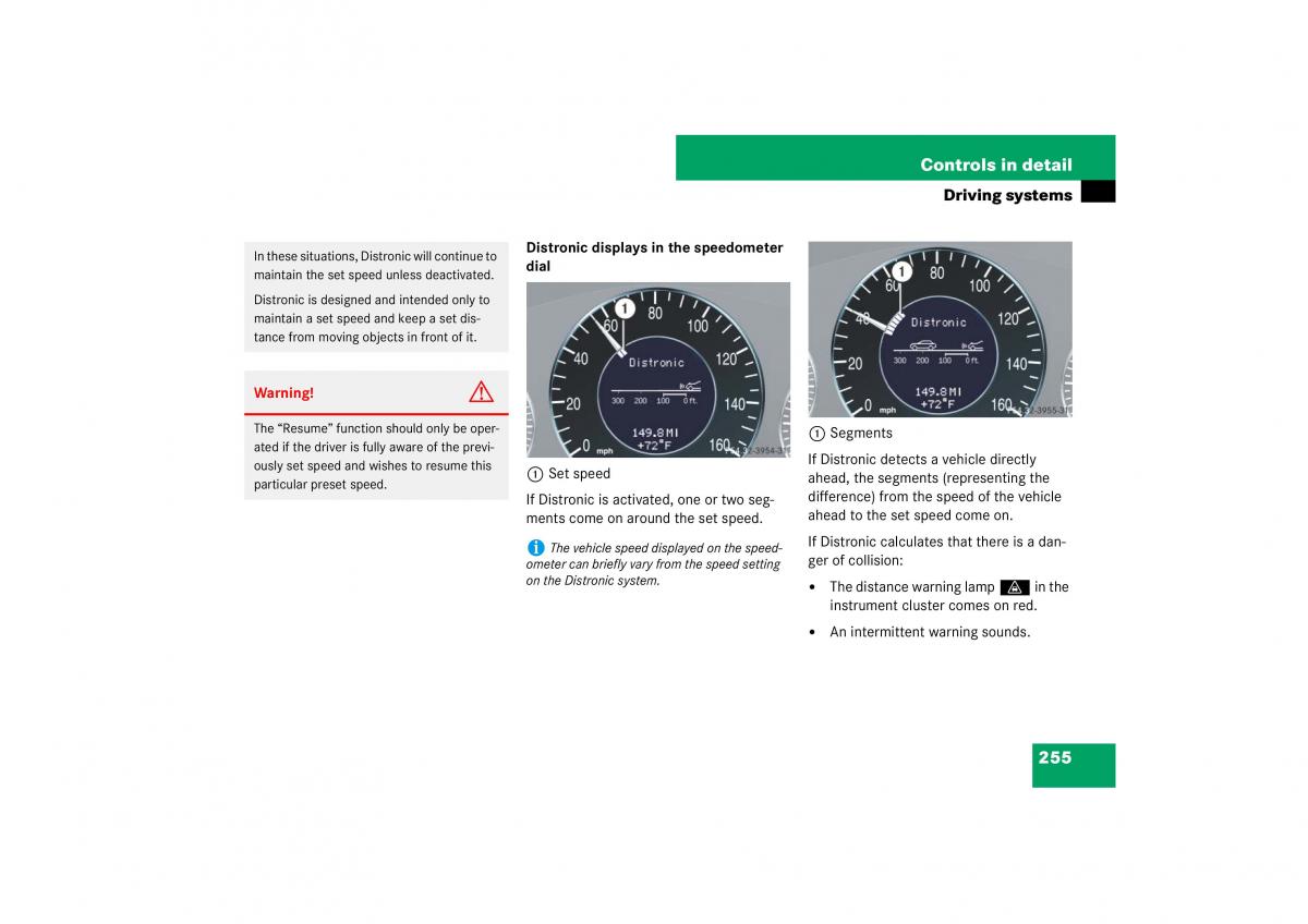 Mercedes Benz E Class W211 owners manual / page 256