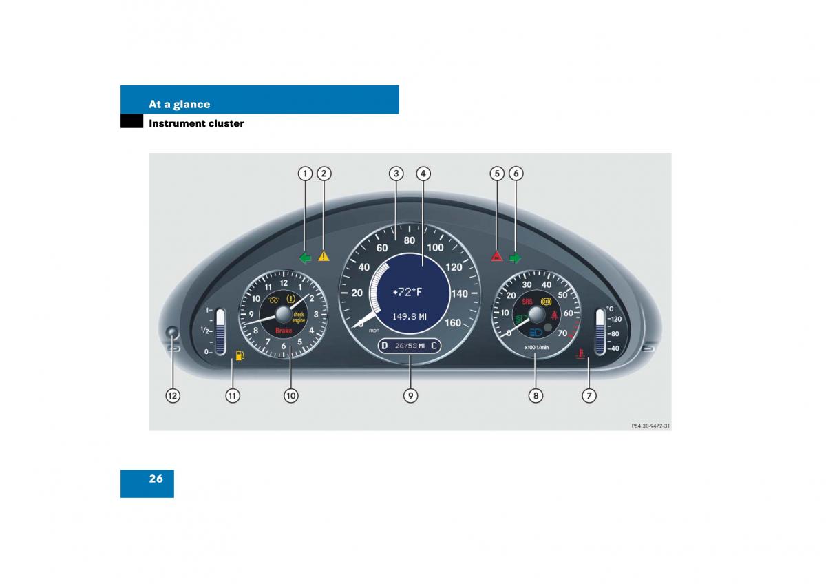 Mercedes Benz E Class W211 owners manual / page 27