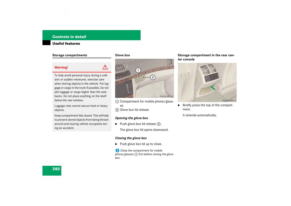 Mercedes Benz E Class W211 owners manual / page 283