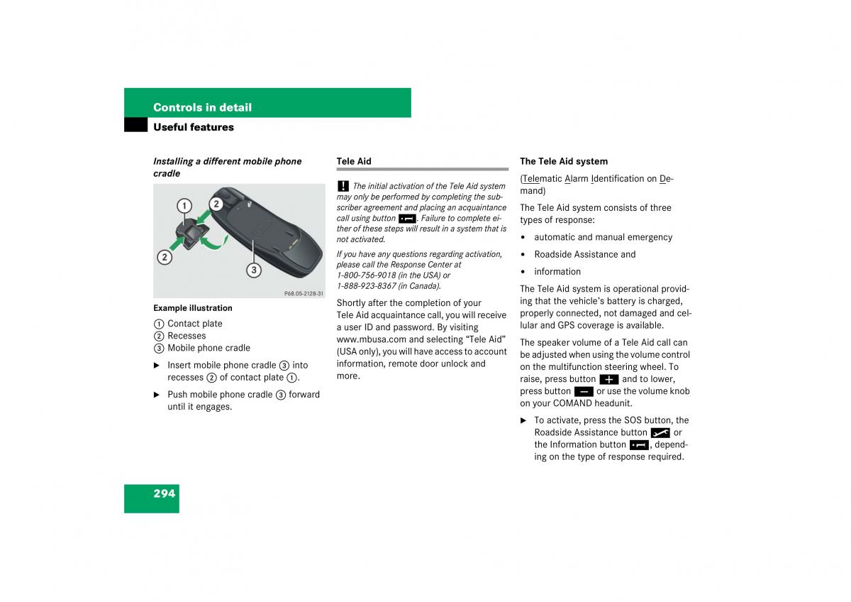 Mercedes Benz E Class W211 owners manual / page 295