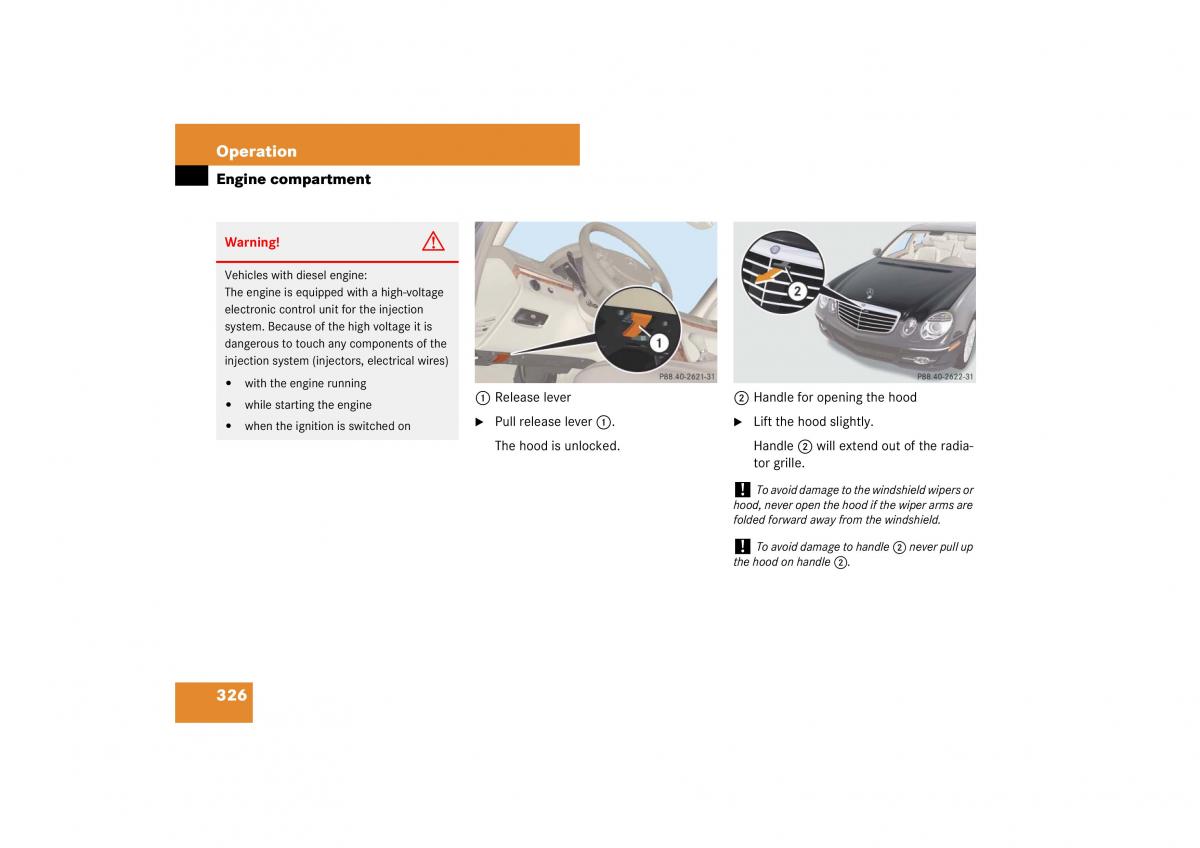 Mercedes Benz E Class W211 owners manual / page 327