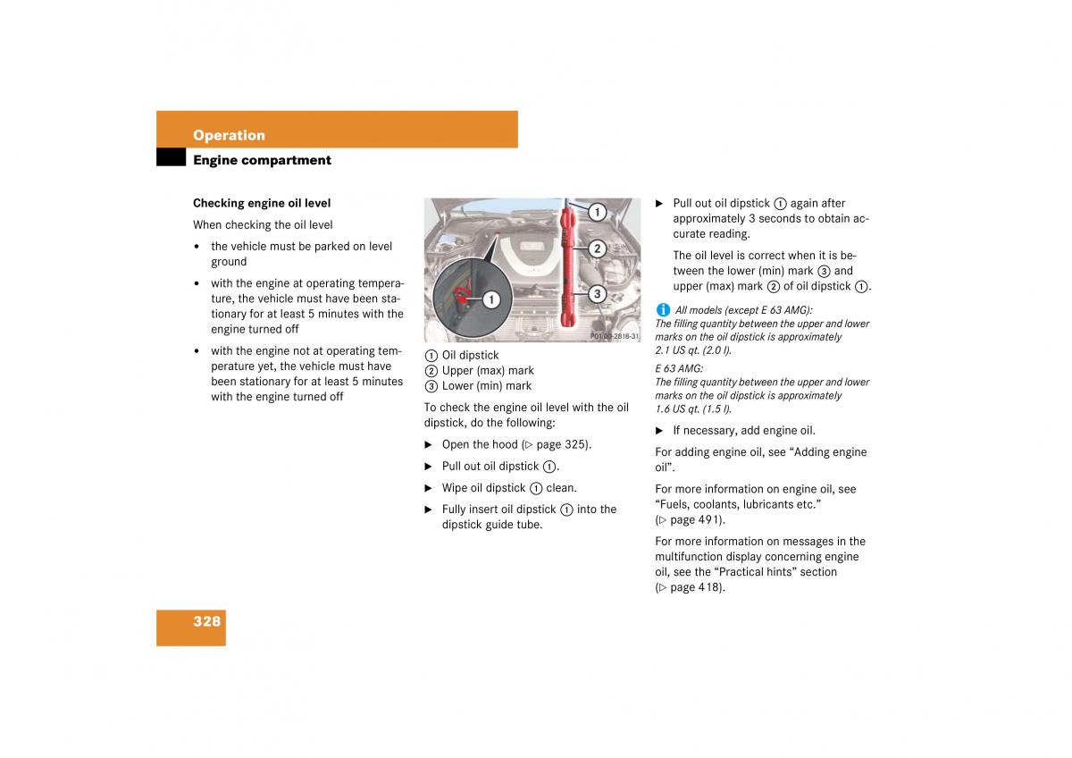 Mercedes Benz E Class W211 owners manual / page 329