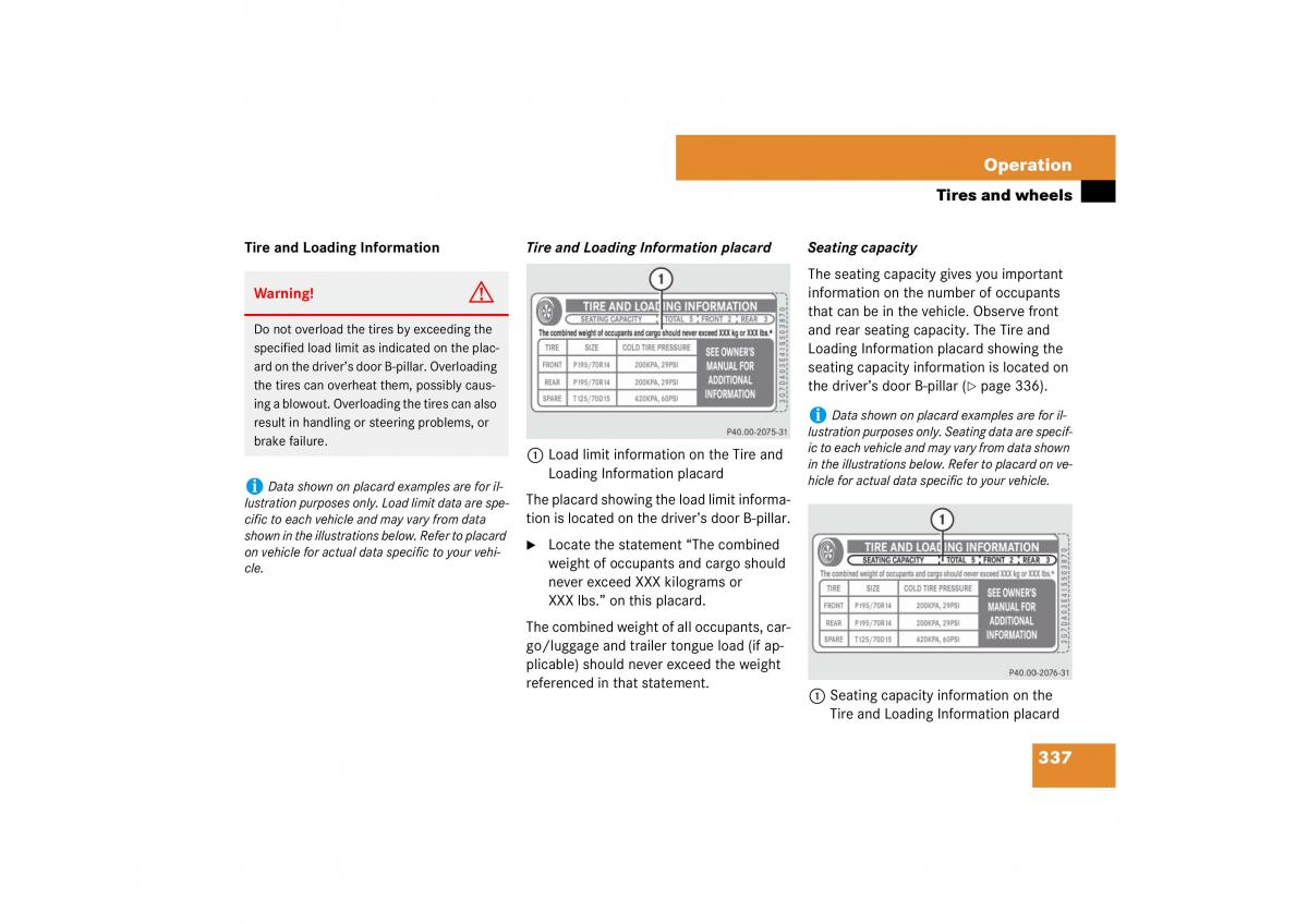 Mercedes Benz E Class W211 owners manual / page 338