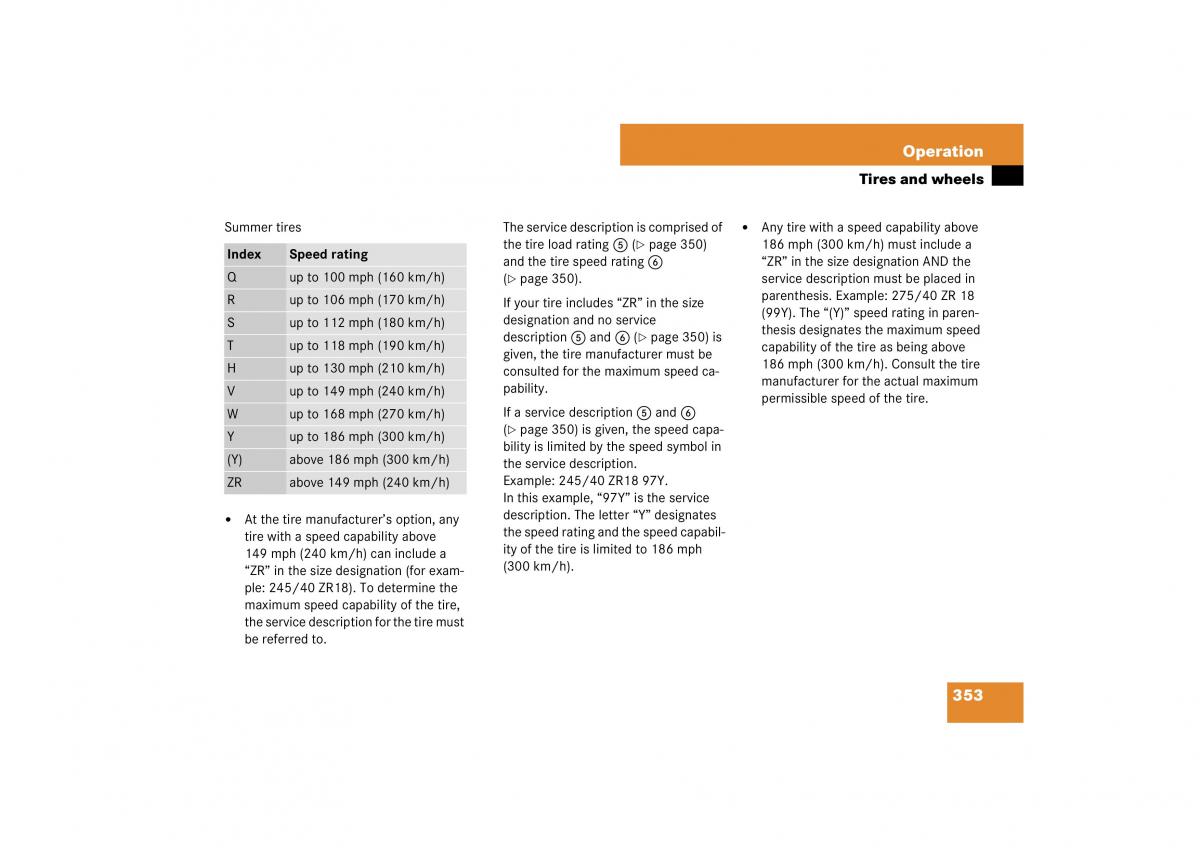 Mercedes Benz E Class W211 owners manual / page 354