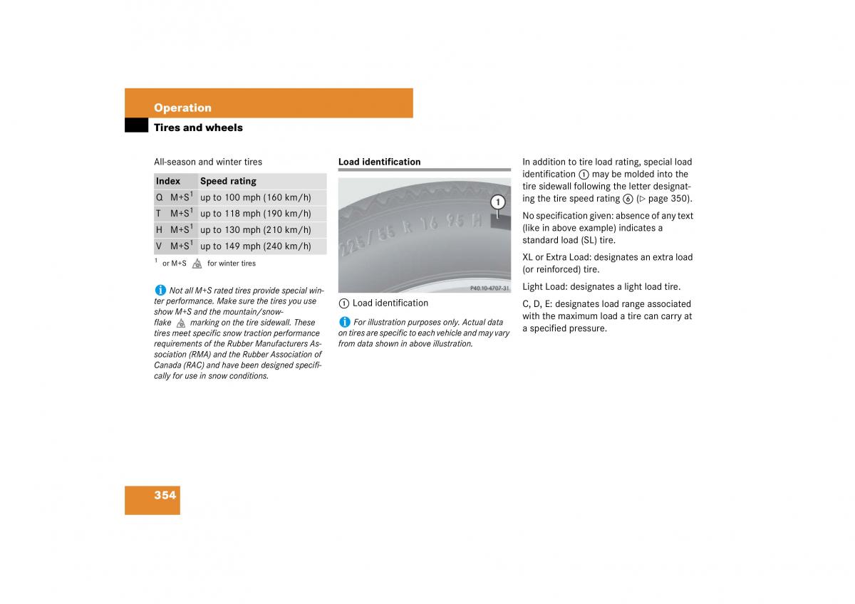 Mercedes Benz E Class W211 owners manual / page 355