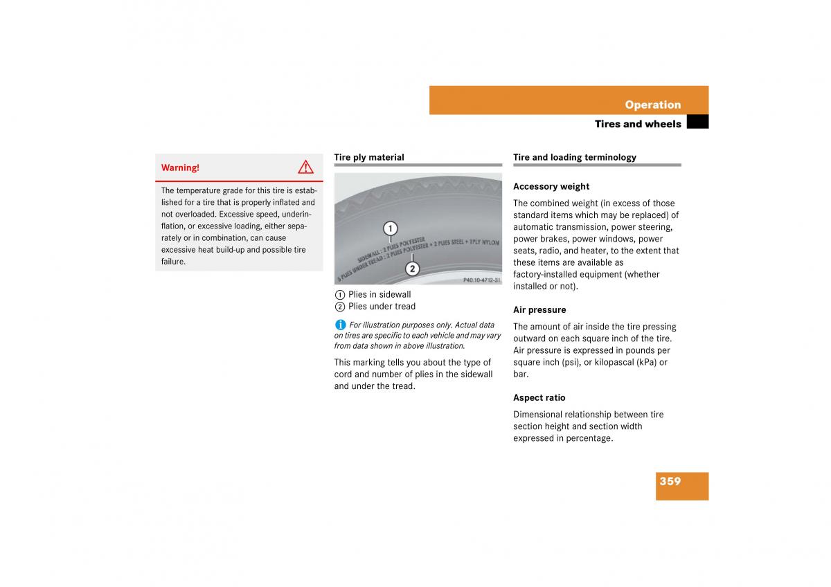 Mercedes Benz E Class W211 owners manual / page 360