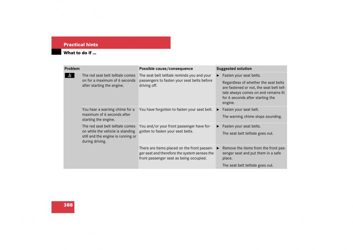 Mercedes Benz E Class W211 owners manual / page 389