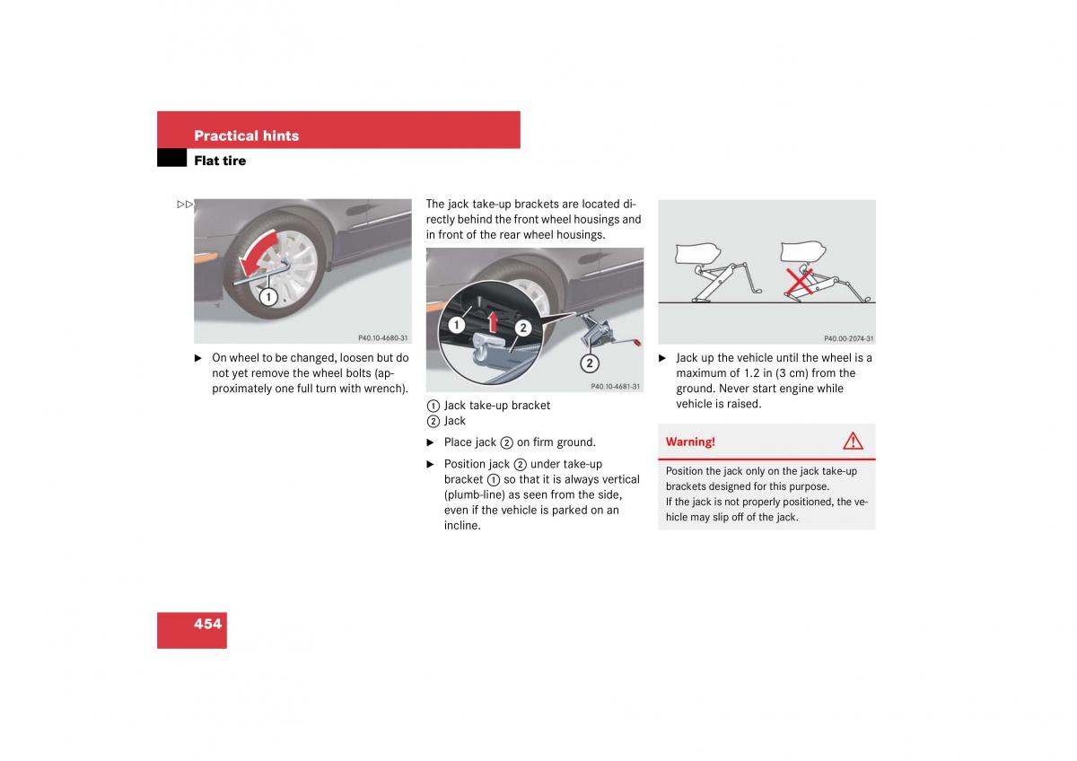 Mercedes Benz E Class W211 owners manual / page 455