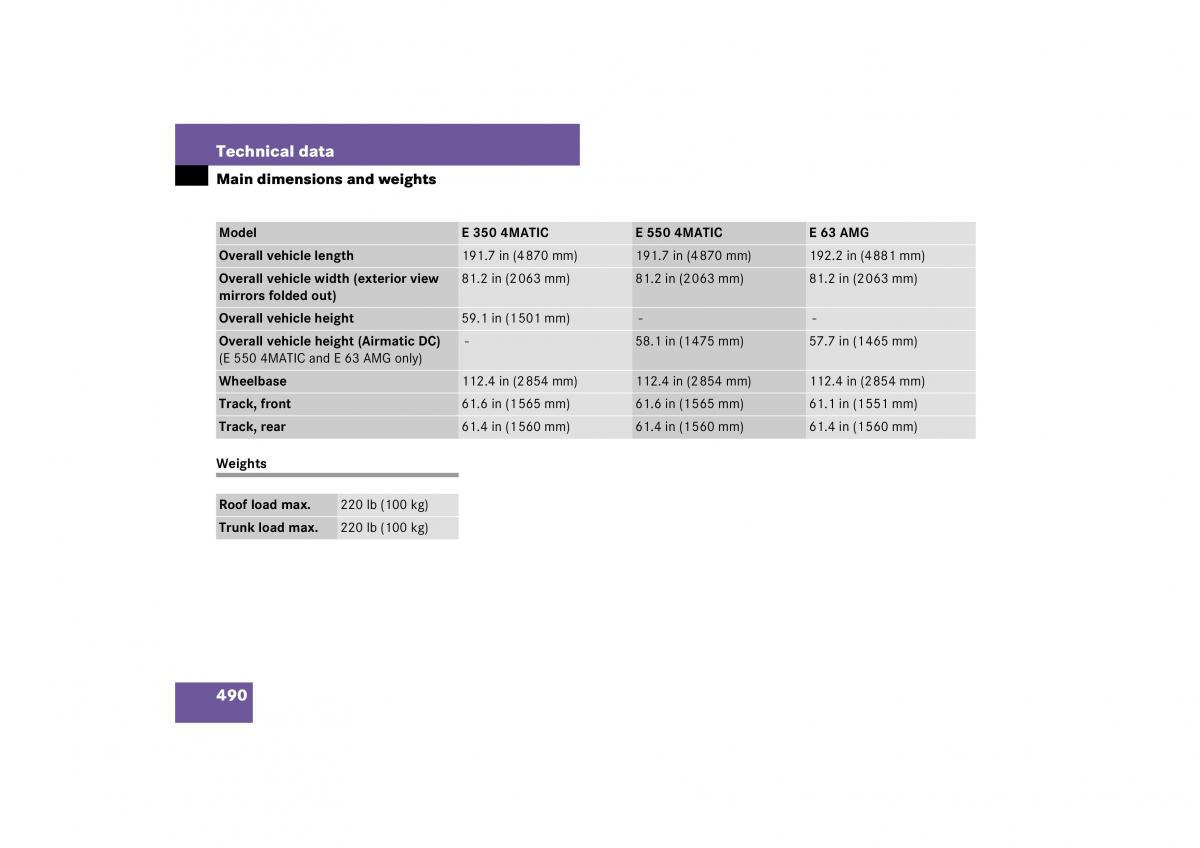 Mercedes Benz E Class W211 owners manual / page 491