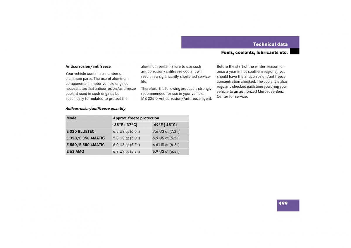 Mercedes Benz E Class W211 owners manual / page 500