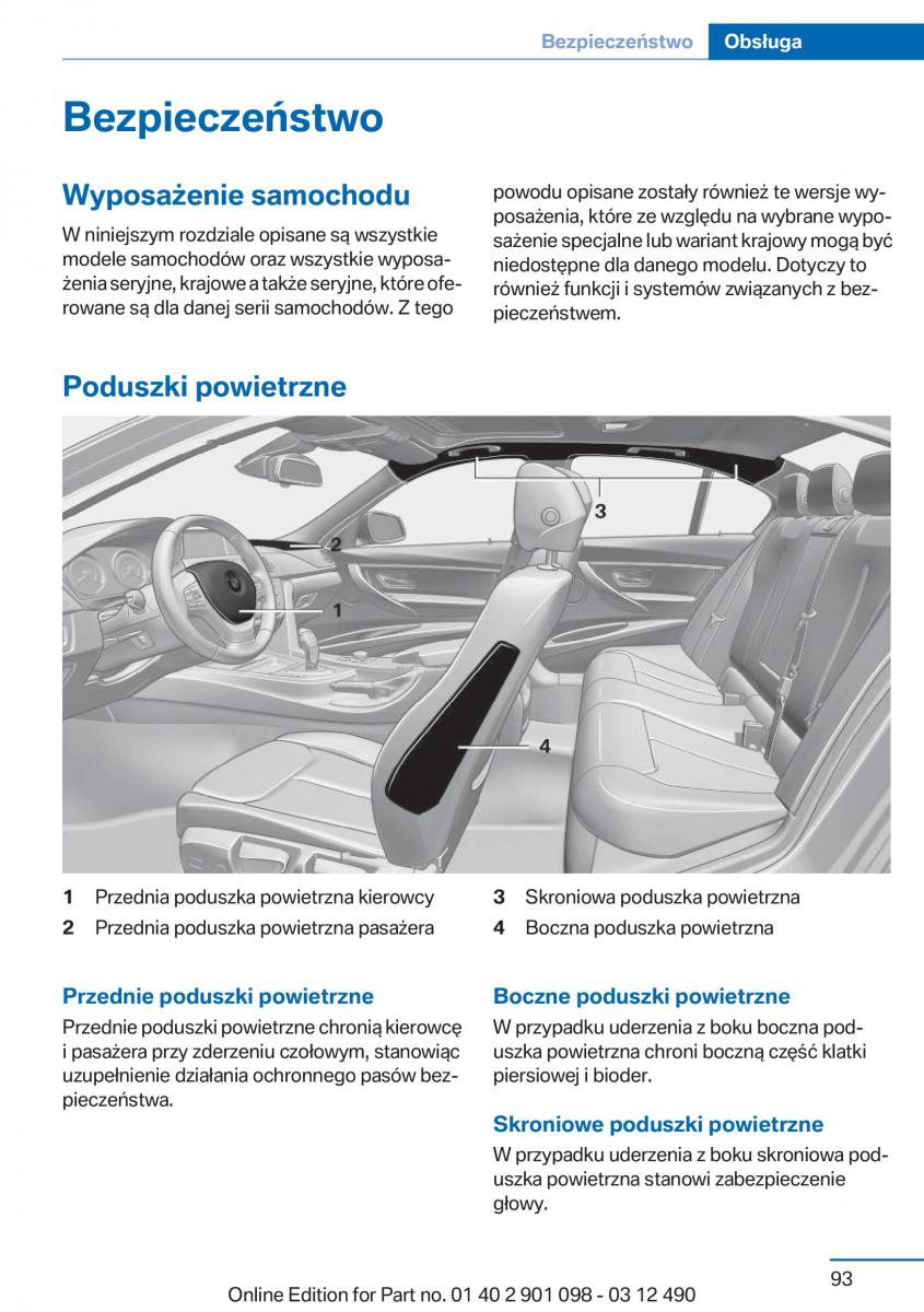 BMW 3 F30 instrukcja obslugi / page 93