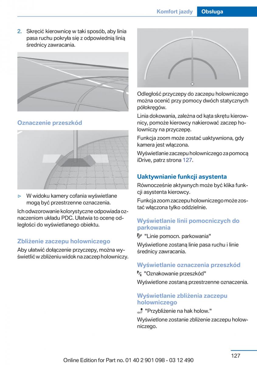 BMW 3 F30 instrukcja obslugi / page 127