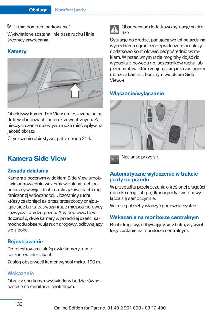 BMW 3 F30 instrukcja obslugi / page 130