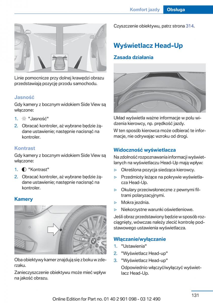 BMW 3 F30 instrukcja obslugi / page 131