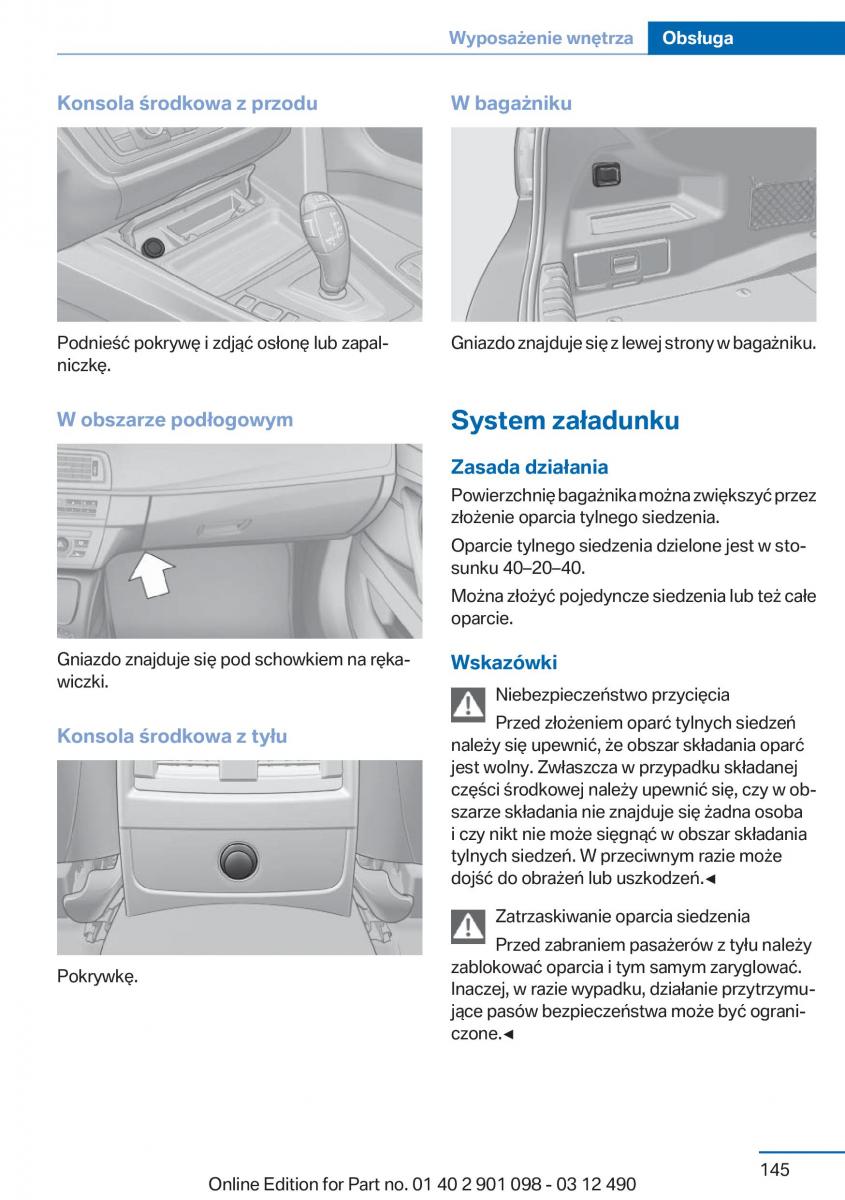 BMW 3 F30 instrukcja obslugi / page 145