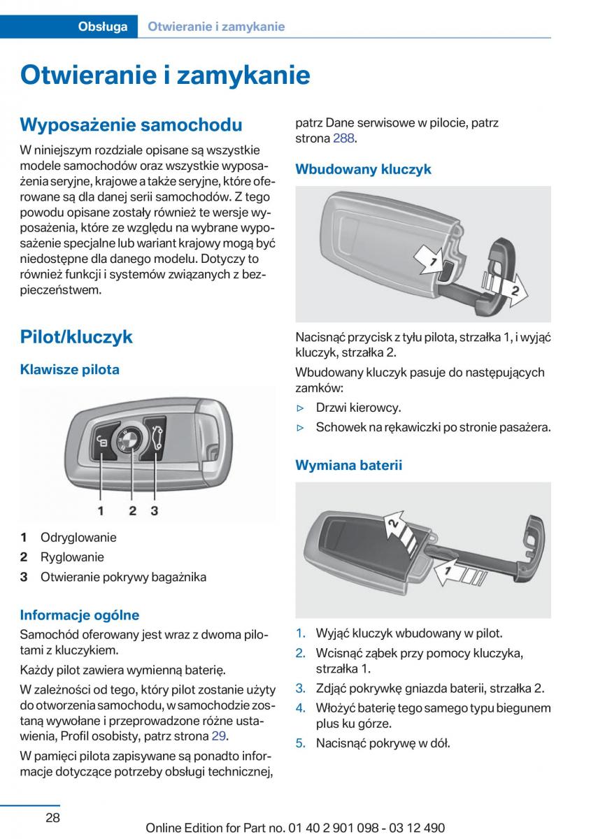 BMW 3 F30 instrukcja obslugi / page 28